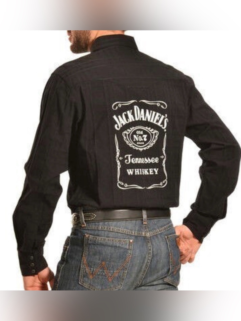 Jack Daniel's Black Label Logo Patch Shirt
